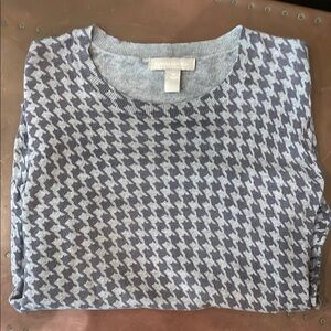 Banana Republic Gray Houndstooth Sweater